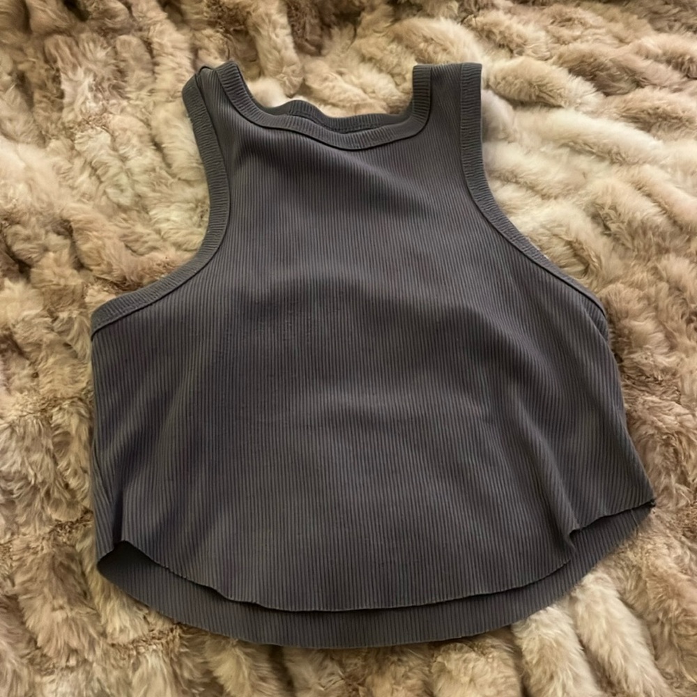 thin grey tank top
